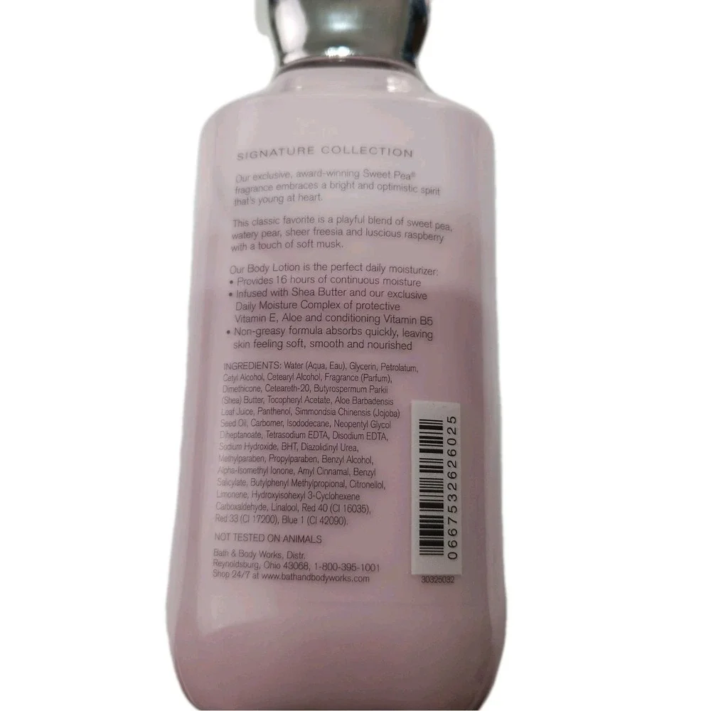 Bath & Body Works Sweet Pea Shea & Vitamin E Body Lotion -‎ 8oz